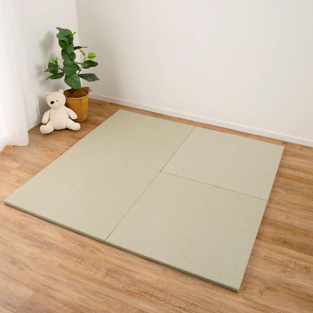ファブリック置き畳 ボーナ 同色9枚組 GR 82×82×2.5cm 【直送品】 返品・キャンセル・他商品と同時購入は不可 18,242円