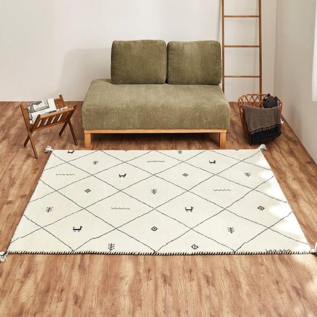 GABBEH D22 140X200 140×200cm 【直送品】 返品・キャンセル・他商品と同時購入は不可