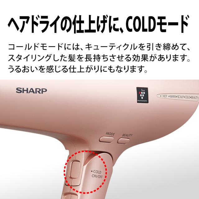 ドライヤー シャープ IB-NP9 V パープル系 コズミックパープル 美髪 速乾 ツヤアップ プラズマクラスタードライヤー_7