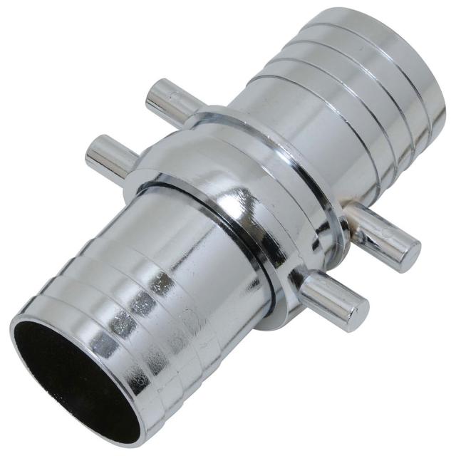 ホースジョイント 金属製 PE-75 75MM 【直送品】 返品・キャンセル・他商品と同時購入は不可