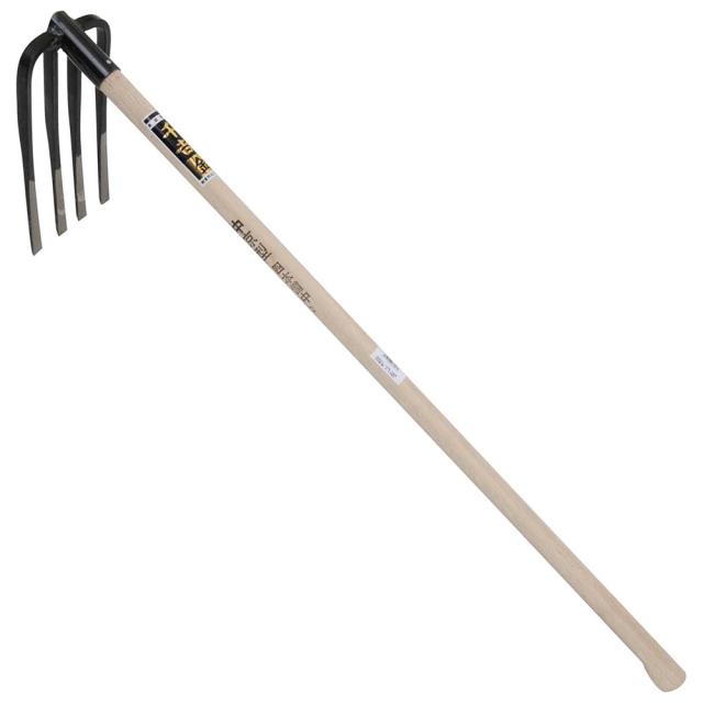 中京型四本備中鍬 3.5尺 【直送品】 返品・キャンセル・他商品と同時購入は不可