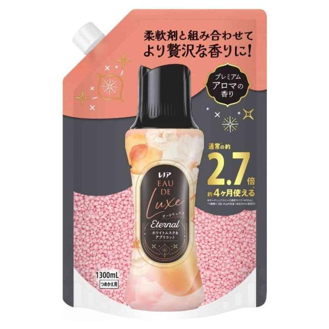 P＆G レノアオードリュクス アロマジュエル ホワイトムスク＆アプリコット 詰替 超特大 1300mL 【6個セット】