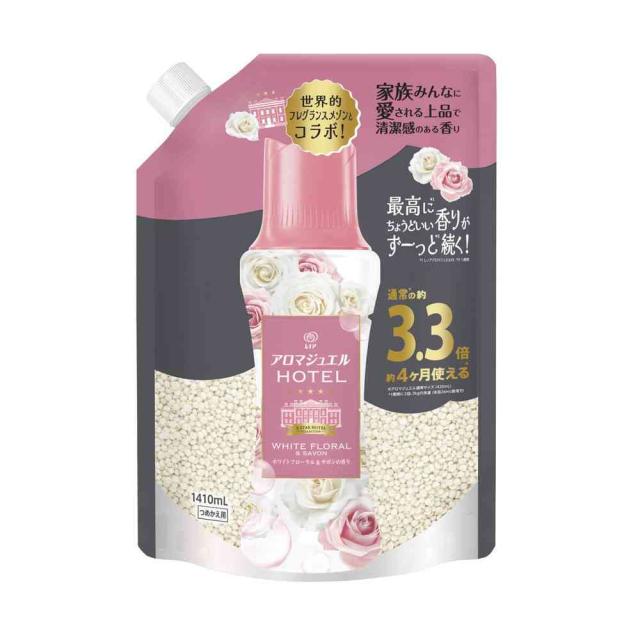 P&amp;G レノア アロマジュエル ホワイトフローラル＆サボンの香り 詰替 超特大 1410mL   【5個セット】