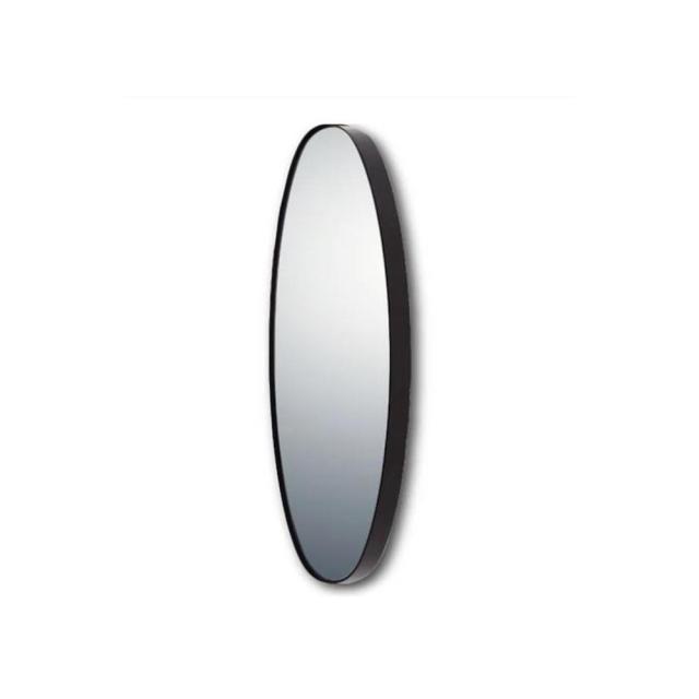 スリムライン ミラー「オーバルロング」 グロスブラック 【直送品】 返品・キャンセル・他商品と同時購入は不可