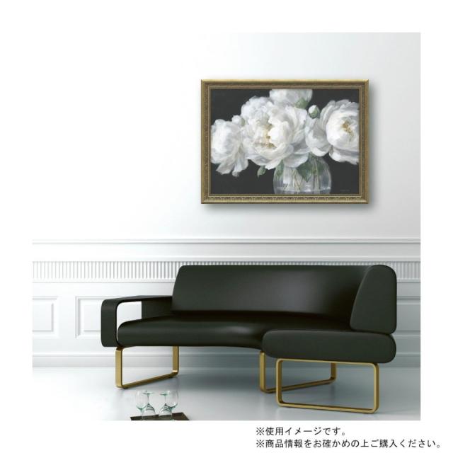 アートパネル ダンフイ ナイ 「ホワイト ピオニー グラス」 【直送品】 返品・キャンセル・他商品と同時購入は不可