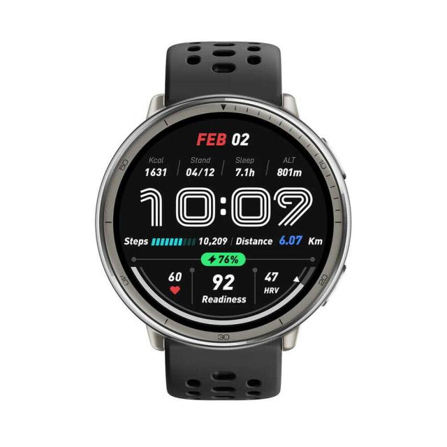 アースリボーン Amazfit Active 2 （Round） ブラックシリコン