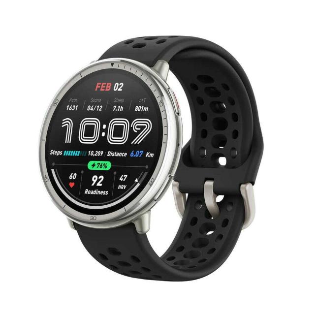 アースリボーン Amazfit Active 2 （Round） ブラックシリコン アースリボーン Amazfit Active 2 （Round） ブラックシリコン の通販
