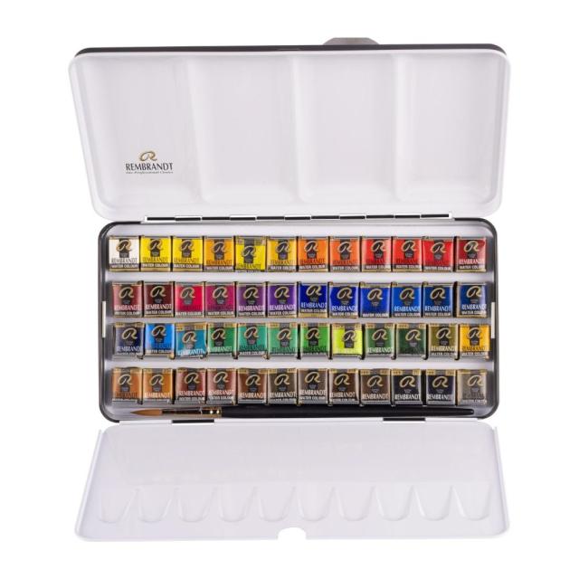 レンブラント固形水彩絵具 48色セット T0583-8648  【直送品】 返品・キャンセル・他商品と同時購入は不可