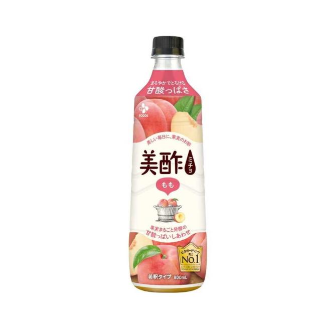 ◆CJ FOODS JAPAN 美酢（ミチョ） もも 800ml   【12個仕かける】