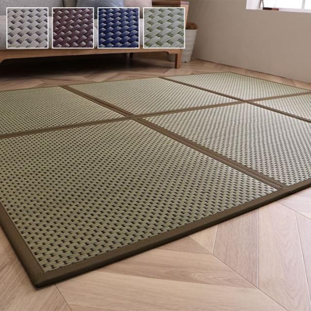 マットレス 三つ折り 日本製 セミシングル 約80×210cm 畳 カビ防止 置き畳 軽量 梅雨 湿気 対策 新生活 こたつ敷 フロアマット カビ防止できる、三つ折り国産い草マットレス