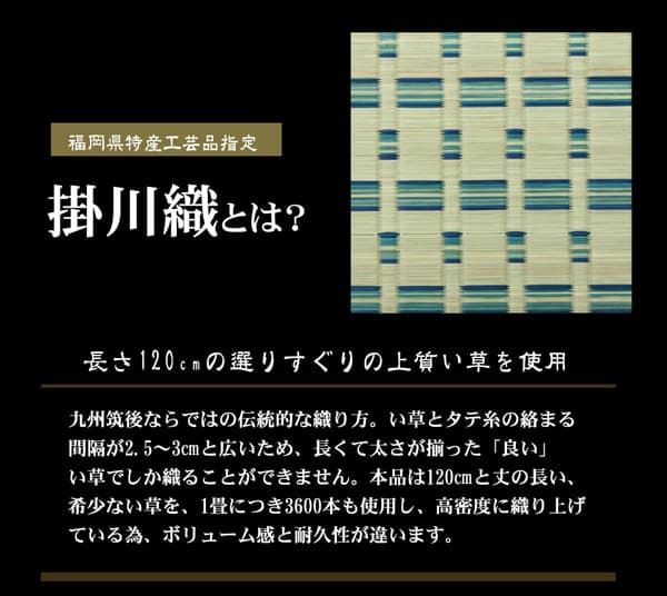 掛川織 い草カーペット 『雲仙』 ブルー 本間8畳(約382×382cm) 掛川織で高級感のあるい草カーペット 1030980041402_1