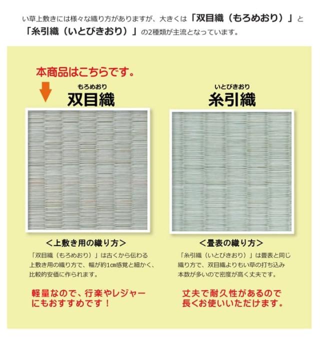 純国産 い草 上敷き カーペット 双目織 『ほほえみ』 江戸間8畳(約352×352cm） 安心安全の純国産い草上敷き_6