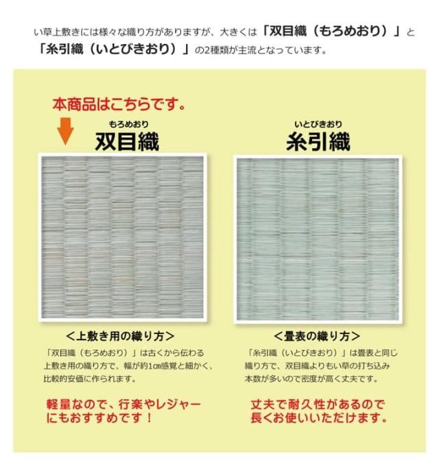 純国産 い草 上敷き カーペット 双目織 『草津』 本間8畳(約382×382cm） 安心安全の純国産い草上敷き_5