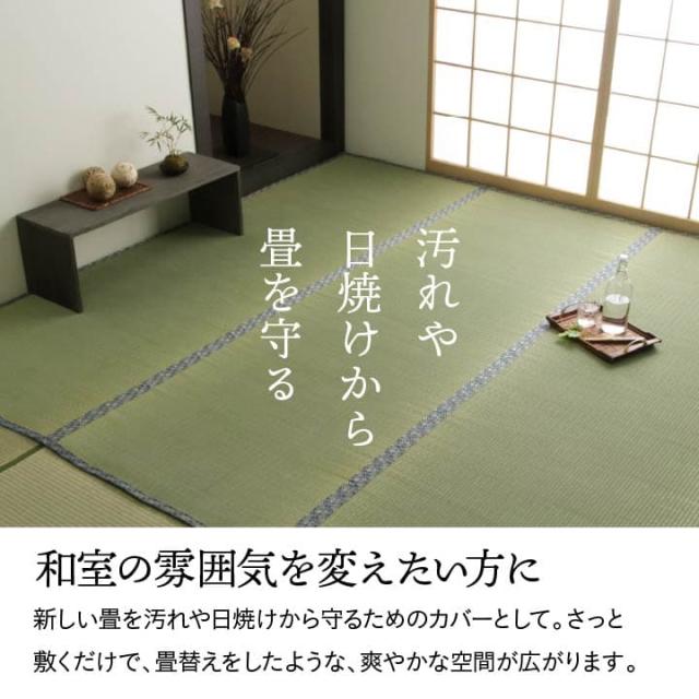 純国産 い草 上敷き 上質ない草で作った カーペット 双目織 江戸間8畳(約352×352cm） 上質ない草で作った純国産い草上敷き_1