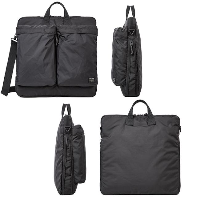 ポーター フォース 2WAYヘルメットバッグ(S) 855-05456 PORTER FORCE 吉田カバン バッグ トートバッグ ショルダーバッグ メンズ レディース ブランド 斜めがけバッグ ファスナー付き 拡張 A4 B4_3