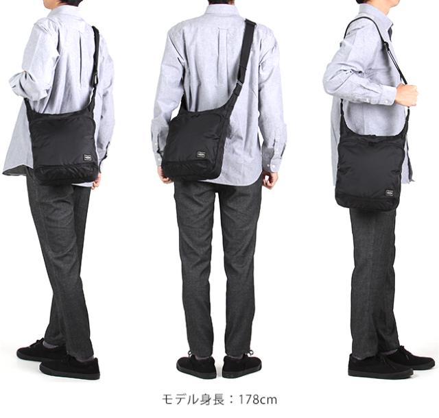 ポーター フラッシュ ショルダーバッグ 689-05939 PORTER FLASH 吉田カバン バッグ メンズ レディース ナイロン ブランド 大きめ 大容量 日本製 縦型 斜めがけ かっこいい 大人 A4_1