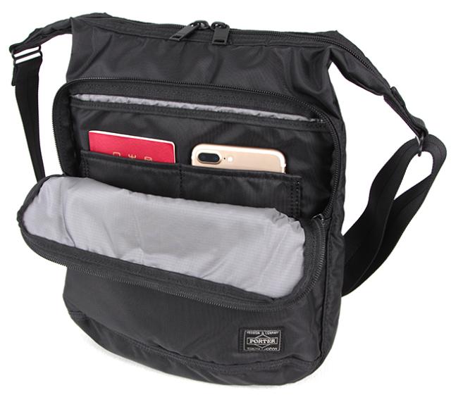 ポーター フラッシュ ショルダーバッグ 689-05939 PORTER FLASH 吉田カバン バッグ メンズ レディース ナイロン ブランド 大きめ 大容量 日本製 縦型 斜めがけ かっこいい 大人 A4_6