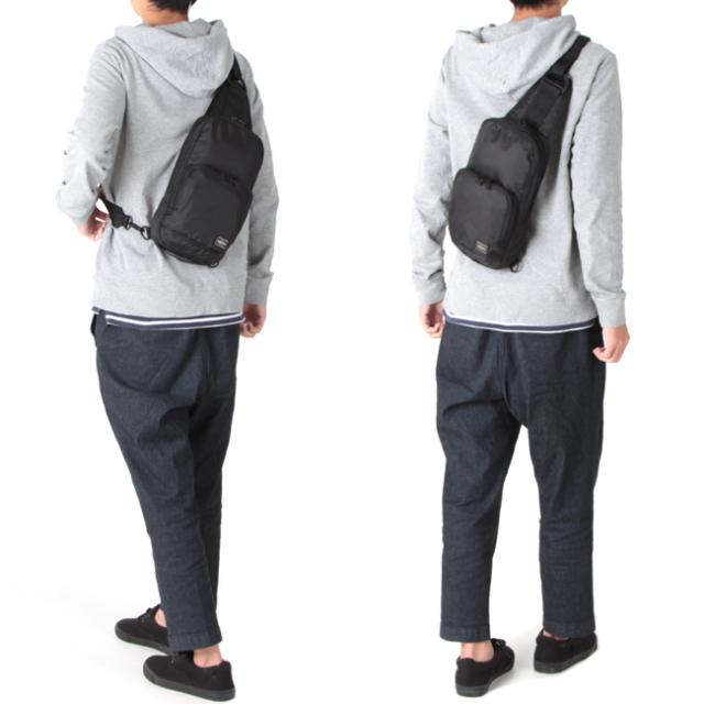ポーター フラッシュ スリングショルダーバッグ 689-05941 PORTER FLASH 吉田カバン バッグ ボディバッグ ワンショルダーバッグ メンズ レディース ナイロン ブランド 大きめ 大容量 軽量 撥水 日本製_3