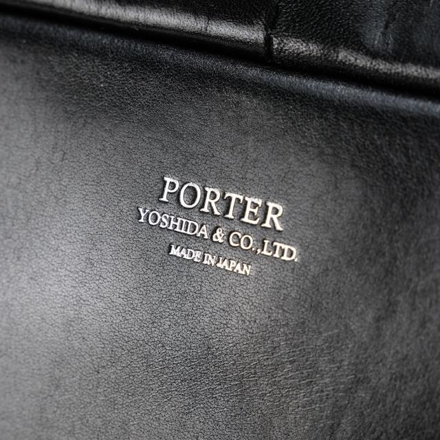 ポーター クラーク デイパック 034-03197 PORTER CLERK 吉田カバン リュック ビジネスリュック バッグ メンズ レディース レザー 本革 日本製 通勤 薄型 薄マチ ブランド_9