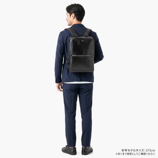 ポーター クラーク デイパック 034-03197 PORTER CLERK 吉田カバン リュック ビジネスリュック バッグ メンズ レディース レザー 本革 日本製 通勤 薄型 薄マチ ブランド_3