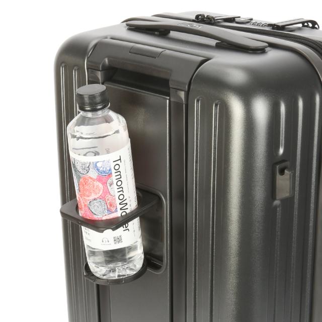 商品レビューで+5%｜5LAKES＆MT スーツケース Mサイズ 45L/54L フロントオープン 拡張機能付き ストッパー付き ドリンクホルダー C GEAR 310-4011 キャリーケース キャリーバッグ_8