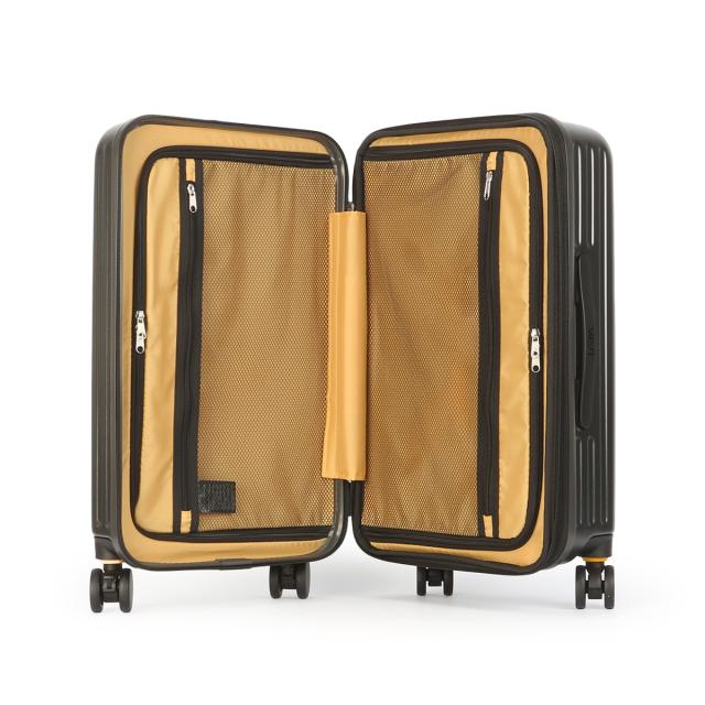商品レビューで+5%｜5LAKES＆MT スーツケース Mサイズ 45L/54L フロントオープン 拡張機能付き ストッパー付き ドリンクホルダー C GEAR 310-4011 キャリーケース キャリーバッグ_10