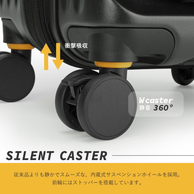 商品レビューで+5%｜5LAKES＆MT ファイブレイクス スーツケース Mサイズ 45L/54L 拡張 フロントオープン ストッパー C-GEAR 310-4021_7
