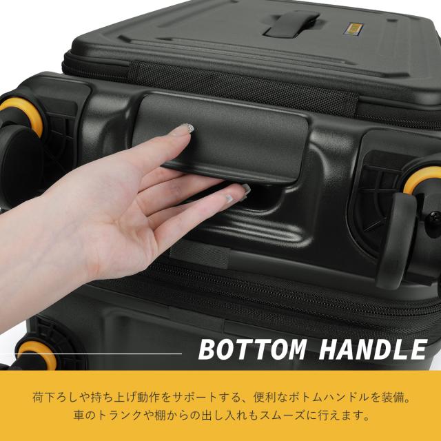 商品レビューで+5%｜5LAKES＆MT ファイブレイクス スーツケース Mサイズ 45L/54L 拡張 フロントオープン ストッパー C-GEAR 310-4021_10