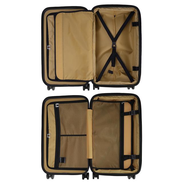 商品レビューで+5%｜5LAKES＆MT ファイブレイクス スーツケース Mサイズ 45L/54L 拡張 フロントオープン ストッパー C-GEAR 310-4021_16