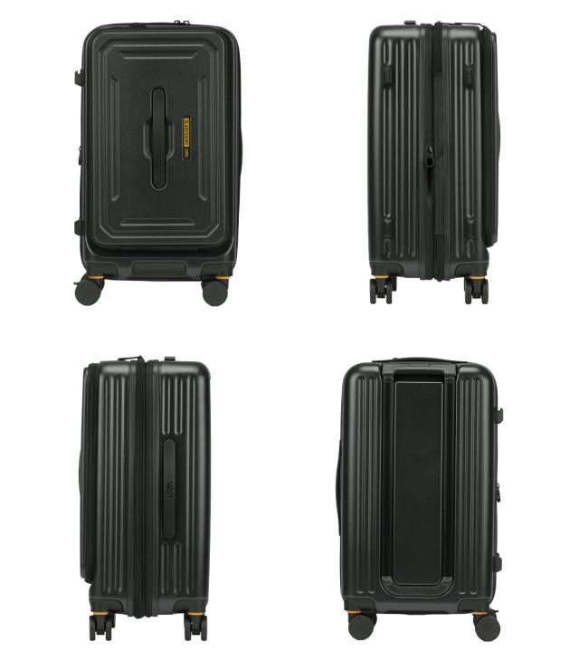 商品レビューで+5%｜5LAKES＆MT ファイブレイクス スーツケース Mサイズ 45L/54L 拡張 フロントオープン ストッパー C-GEAR 310-4021_3