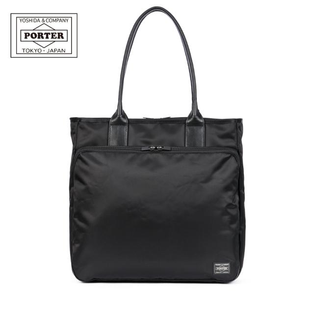 商品レビューで+5%｜ポーター タイム トートバッグ 655-1787 PORTER TIME 吉田カバン バッグ ビジネストートバッグ メンズ レディース ナイロン ブランド 日本製 自立 肩掛け A4 B4