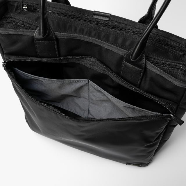 商品レビューで+5%｜ポーター タイム トートバッグ 655-1787 PORTER TIME 吉田カバン バッグ ビジネストートバッグ メンズ レディース ナイロン ブランド 日本製 自立 肩掛け A4 B4