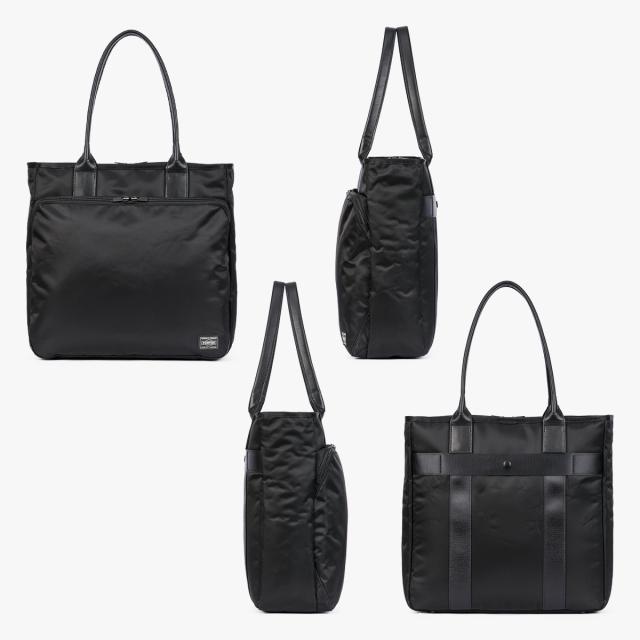 商品レビューで+5%｜ポーター タイム トートバッグ 655-1787 PORTER TIME 吉田カバン バッグ ビジネストートバッグ メンズ レディース ナイロン ブランド 日本製 自立 肩掛け A4 B4
