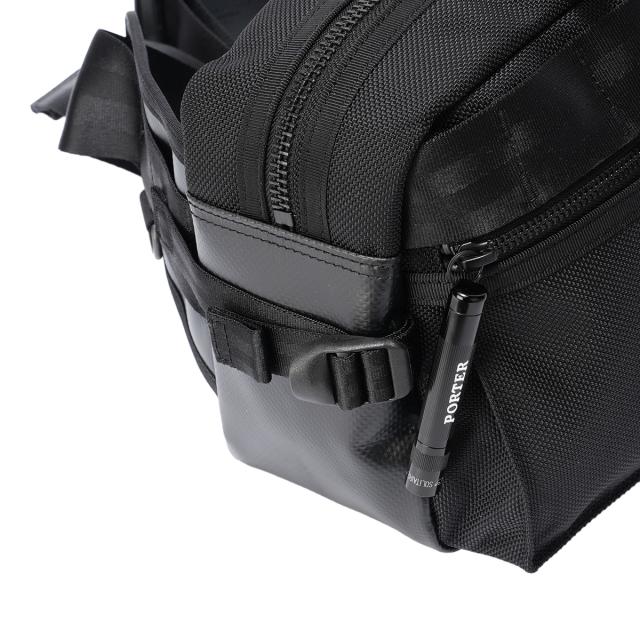 ポーター ヒート ウエストバッグ 703-07971 PORTER HEAT 吉田カバン バッグ ボディバッグ ウエストポーチ メンズ レディース ナイロン ブランド 斜めがけ 斜めがけバッグ 大きめ 大容量 横型 軽量 大人 日本製_8