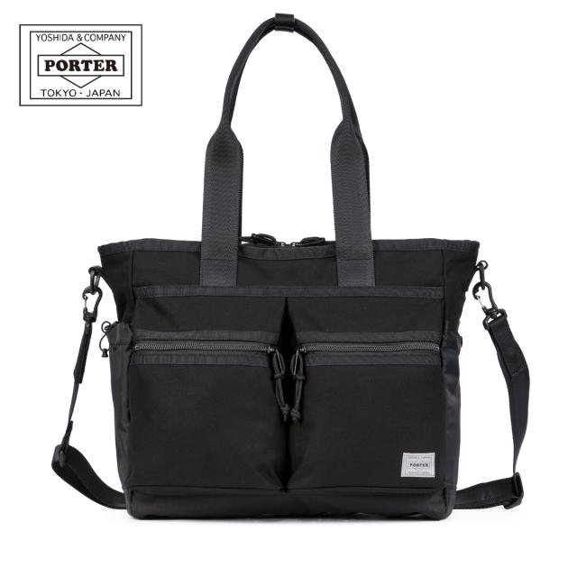 商品レビューで+5%｜ポーター スイッチ 2WAYトートバッグ(S) 874-19672 PORTER SWITCH 吉田カバン バッグ ショルダーバッグ メンズ レディース ブランド 斜めがけバッグ ファスナー付き 撥水 日本製