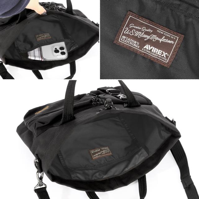 商品レビューで+5%｜アヴィレックス イーグル ショルダーバッグ トートバッグ メンズ レディース ブランド 斜めがけバッグ 撥水 10.4L 2WAY AVIREX EAGLE AVX3530