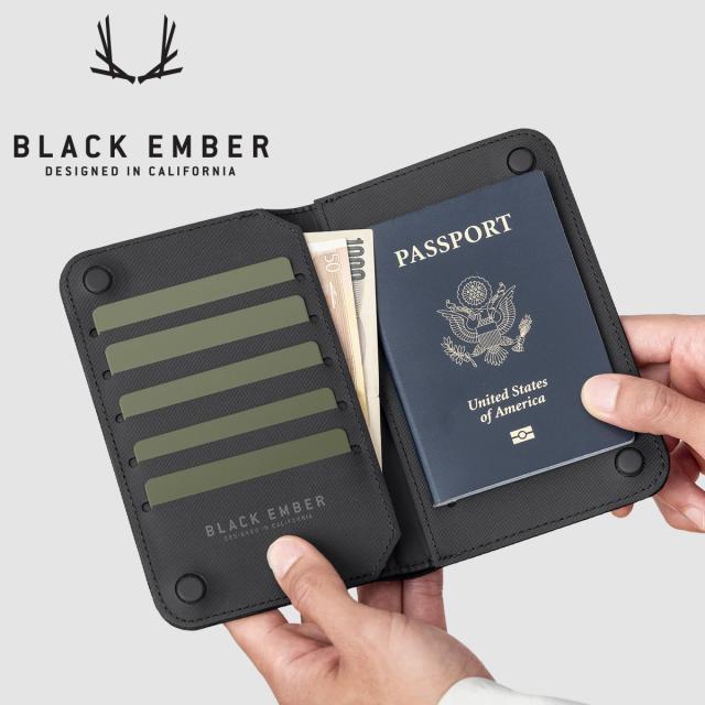 商品レビューで+5%｜ブラックエンバー パスポートケース トラベルケース スリム 薄型 BLACK EMBER 7226003