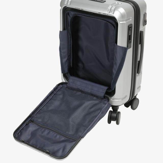商品レビューで+5%｜バーマス インターシティ2 プロ スーツケース キャリーケース Sサイズ 36L 機内持ち込み ワンタッチフロントオープン ストッパー 荷物フック BERMAS INTER CITY2 PRO 60566-N_6