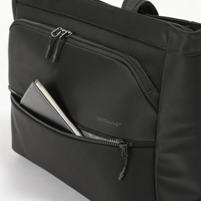 商品レビューで+5%｜バーマス ビジネストートバッグ メンズ ブランド 50代 40代 軽量 大容量 撥水 肩掛け 大きめ 黒 通勤 A4 B4 ビジネスバッグ シティスケイプ BERMAS CITYSCAPE 60692_9