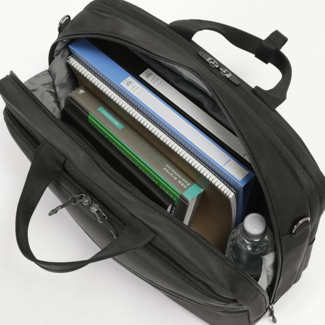 商品レビューで+5%｜バーマス ビジネスバッグ メンズ ブランド 50代 40代 大容量 軽量 撥水 通勤 黒 大きめ 斜めがけ 肩掛け A4 B4 2WAYブリーフケース シティスケイプ BERMAS CITYSCAPE 60693_6