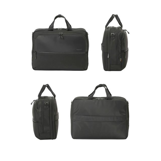 商品レビューで+5%｜バーマス ビジネスバッグ メンズ ブランド 50代 40代 大容量 軽量 撥水 通勤 黒 大きめ 斜めがけ 肩掛け A4 B4 2WAYブリーフケース シティスケイプ BERMAS CITYSCAPE 60693_1