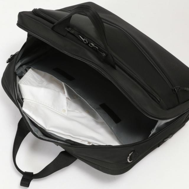 商品レビューで+5%｜バーマス ビジネスバッグ メンズ ブランド 50代 40代 大容量 軽量 撥水 通勤 黒 大きめ 斜めがけ 肩掛け A4 B4 2WAYブリーフケース シティスケイプ BERMAS CITYSCAPE 60693_5