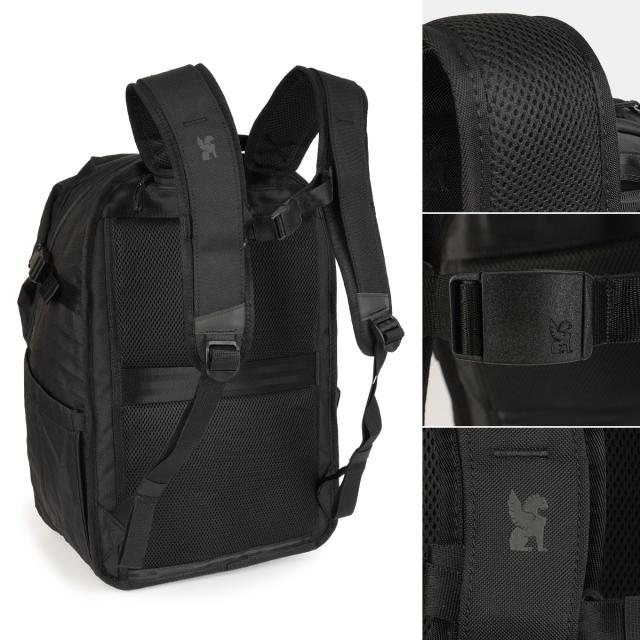 商品レビューで+5%｜クローム インダストリーズ エクストレック バックパック リュック 45L A3 シューズ収納 大きめ 大容量 撥水 防水 耐水 ブラックX CHROME INDUSTRIES EXTLEK BJ014_14