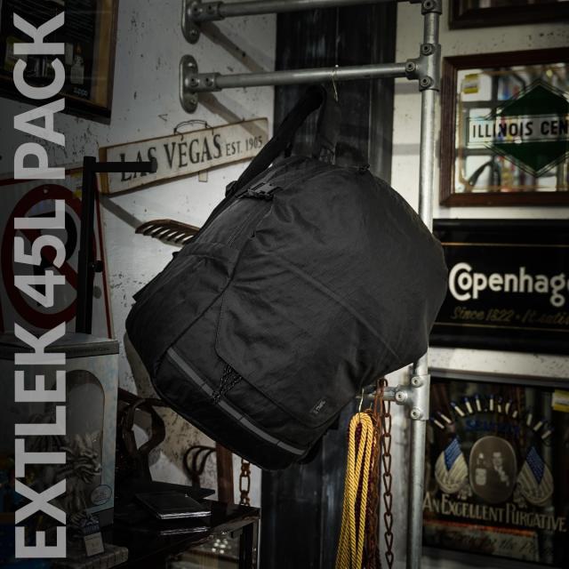 商品レビューで+5%｜クローム インダストリーズ エクストレック バックパック リュック 45L A3 シューズ収納 大きめ 大容量 撥水 防水 耐水 ブラックX CHROME INDUSTRIES EXTLEK BJ014_1