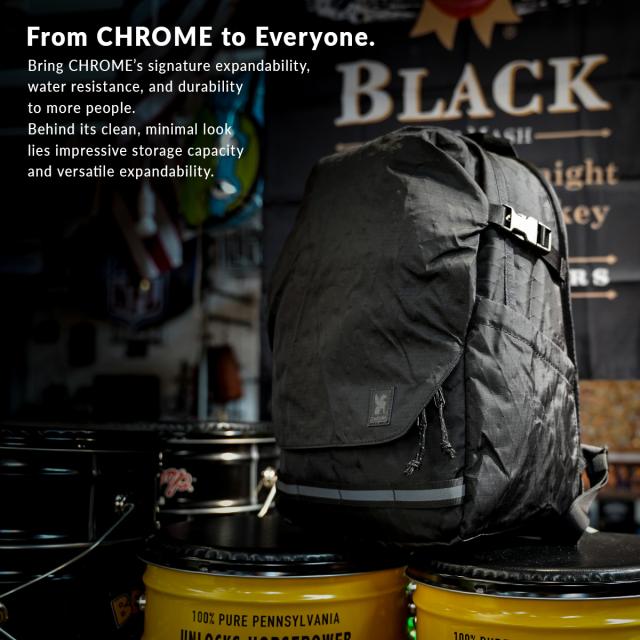 商品レビューで+5%｜クローム インダストリーズ エクストレック バックパック リュック 45L A3 シューズ収納 大きめ 大容量 撥水 防水 耐水 ブラックX CHROME INDUSTRIES EXTLEK BJ014_2