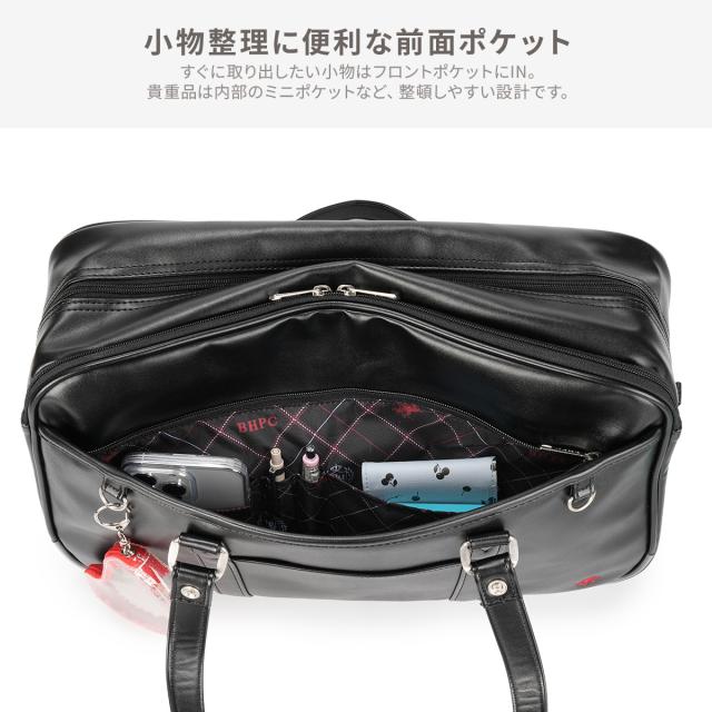商品レビューで+5%｜ビバリーヒルズポロクラブ スクールバッグ スクバ 合皮 女子 女子高生 高校生 中学生 通学 学生鞄 黒 茶色 ブラック ブラウン カバン バッグ ステラ かわいい A4 BEVERLY HILLS POLO CLUB BP003_11