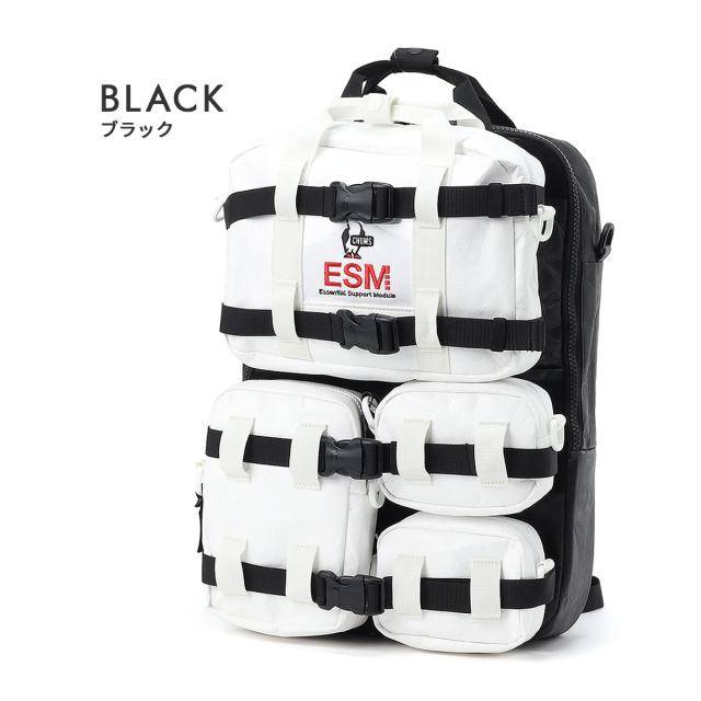 商品レビューで+5%｜チャムス リュック メンズ レディース ブランド 軽量 通学 通勤 旅行 黒 21.5L A4 B4 バックパック デイパック CHUMS SPACE CH60-3917