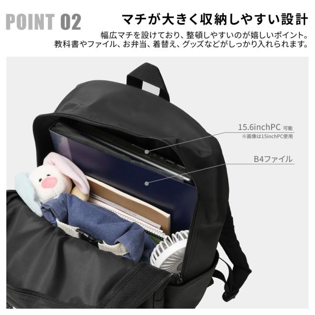 商品レビューで+5%｜チャンピオン リュック 36L 通学 男子 女子 女子高生 高校生 中学生 大容量 黒 通学リュック スクールリュック スクールバッグ 女の子 おしゃれ ウィチタ A4 B4 Champion 65454_8