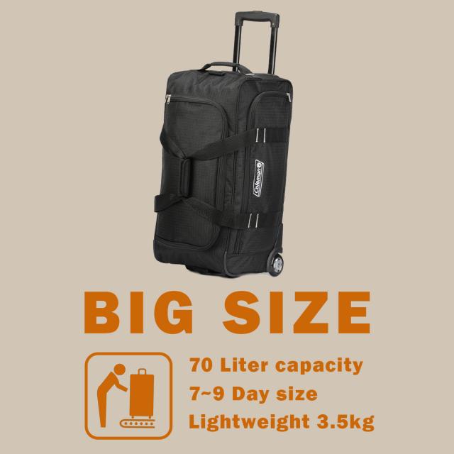 商品レビューで+5%｜コールマン ボストンキャリー 70L 3WAY キャリーバッグ ボストンバッグ ショルダー coleman 01411_1