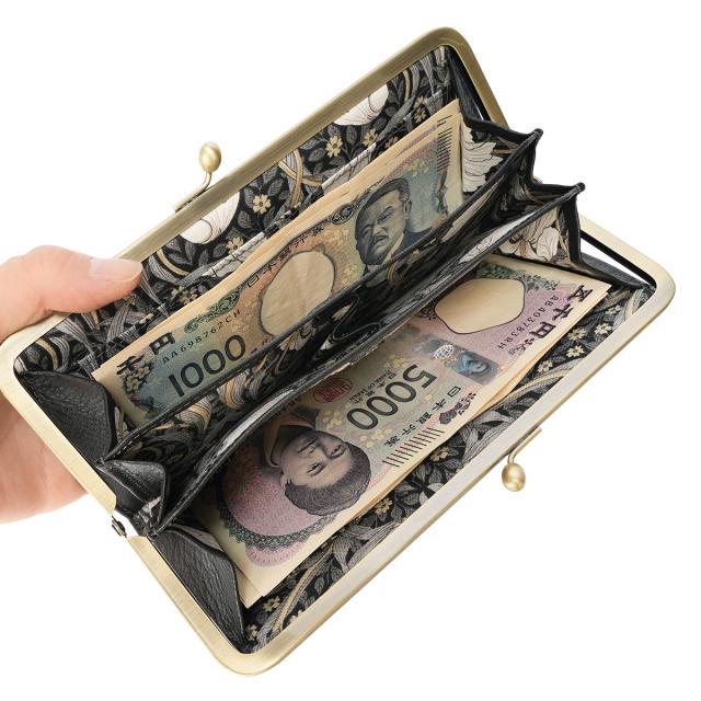 商品レビューで+5%｜ダコタ バイブリー 財布 長財布 本革 がま口